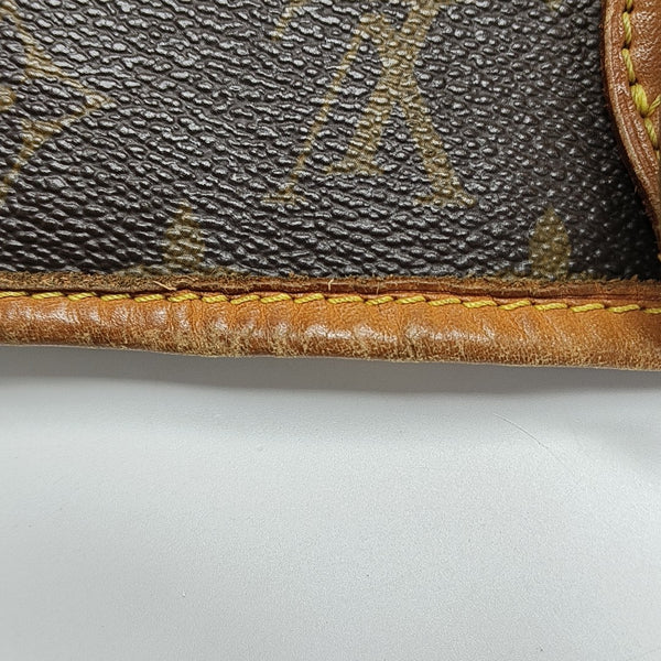 NEVERFULL MM Monogram Coated Canvas Brown