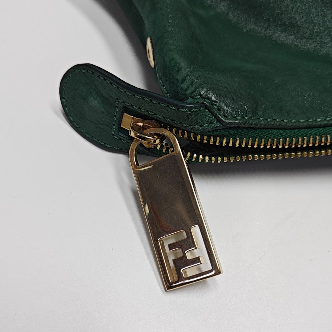 Calfskin Top Handle Bag Green