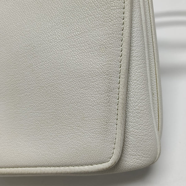 Calfskin Shoulder Bag White