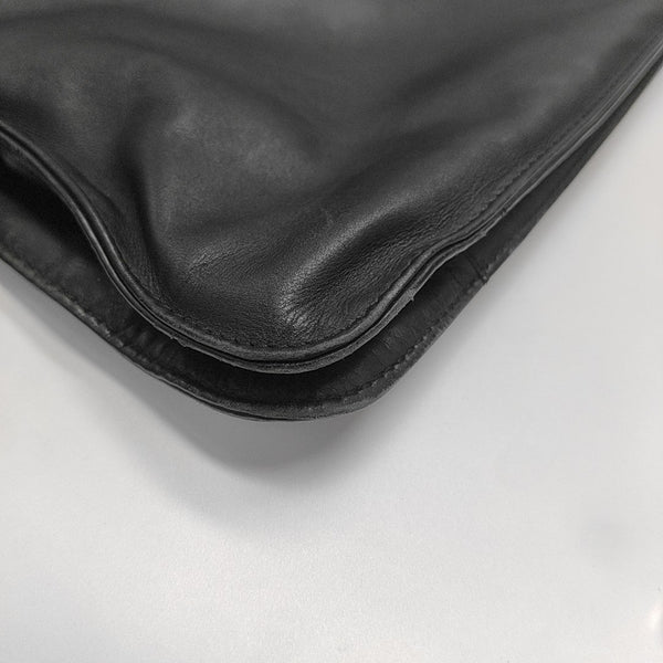 Calfskin Top Handle Bag Black