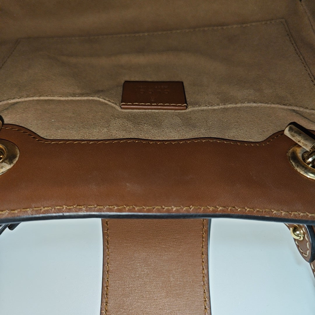 Padlock Small Monogram Coated Canvas Beige