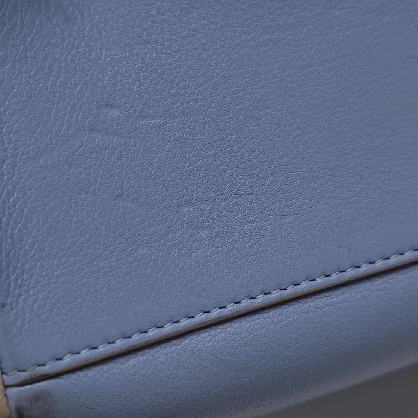 Calfskin Shoulder Bag Blue