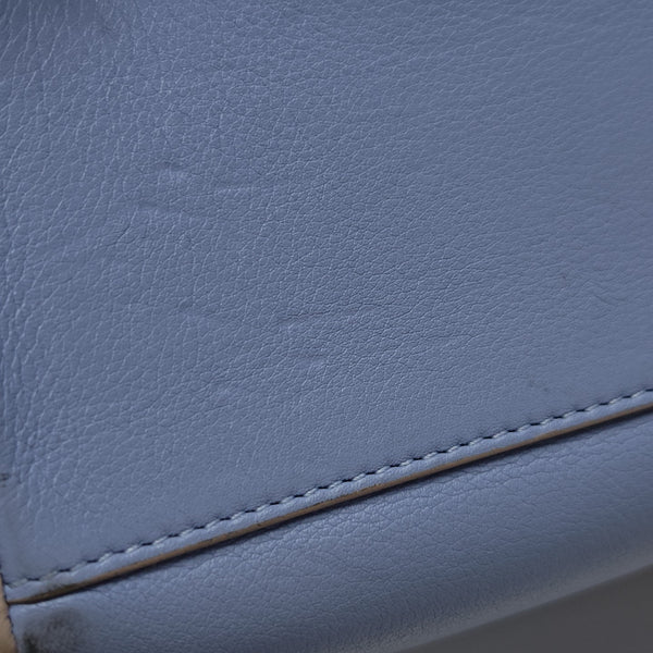 Calfskin Shoulder Bag Blue