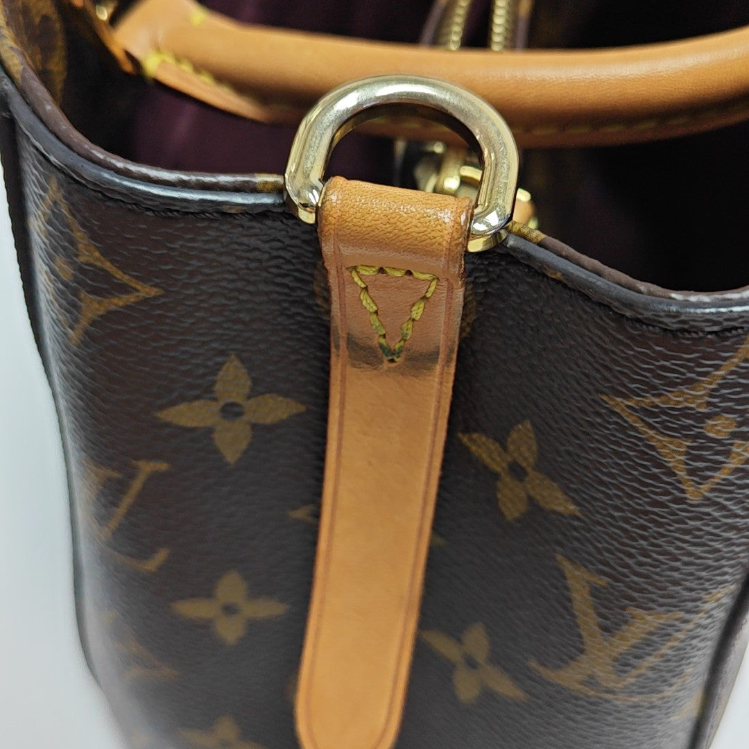 MONTAIGNE Monogram Coated Canvas Brown