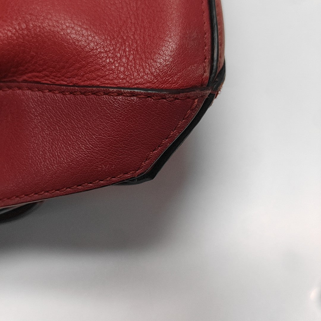 Puzzle Small Calfskin Red