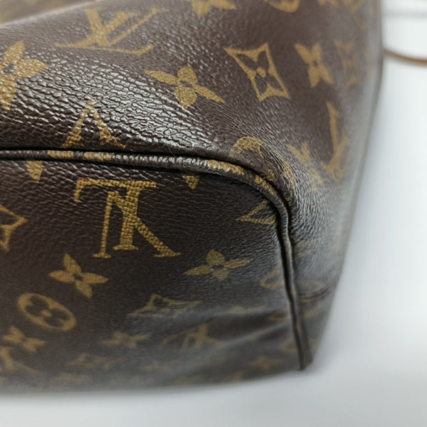 NEVERFULL GM Monogram Coated Canvas Brown