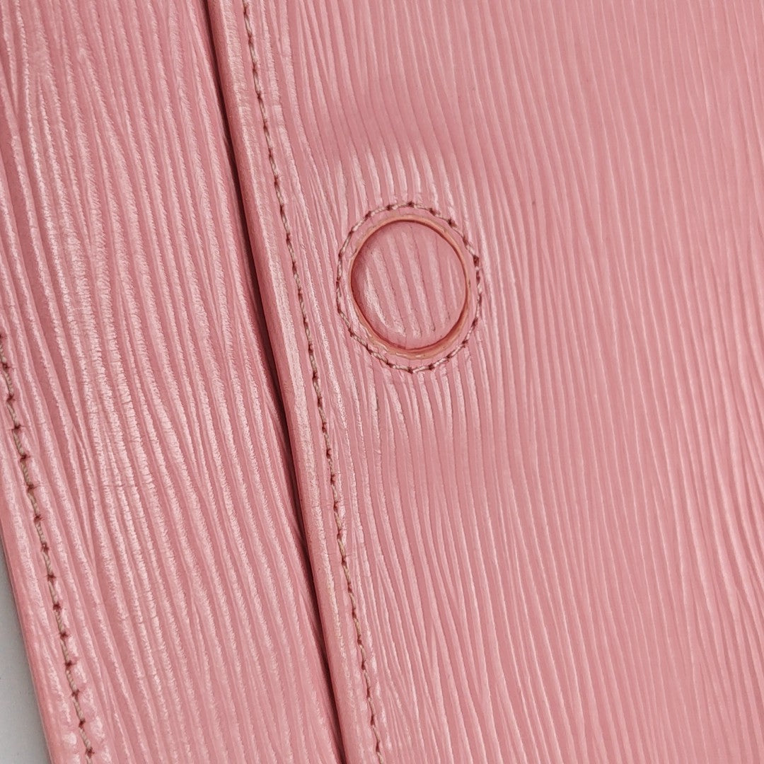Leather Clutch Pink
