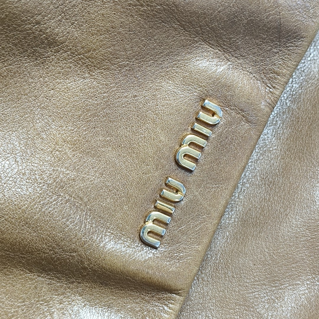 Calfskin Shoulder Bag Brown