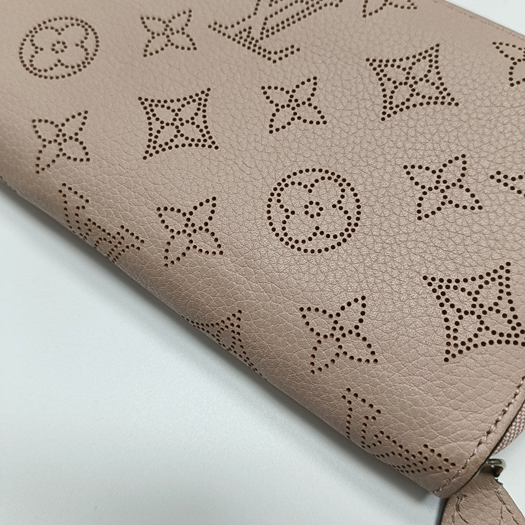 ZIPPY Monogram Calfskin Pink Wallet