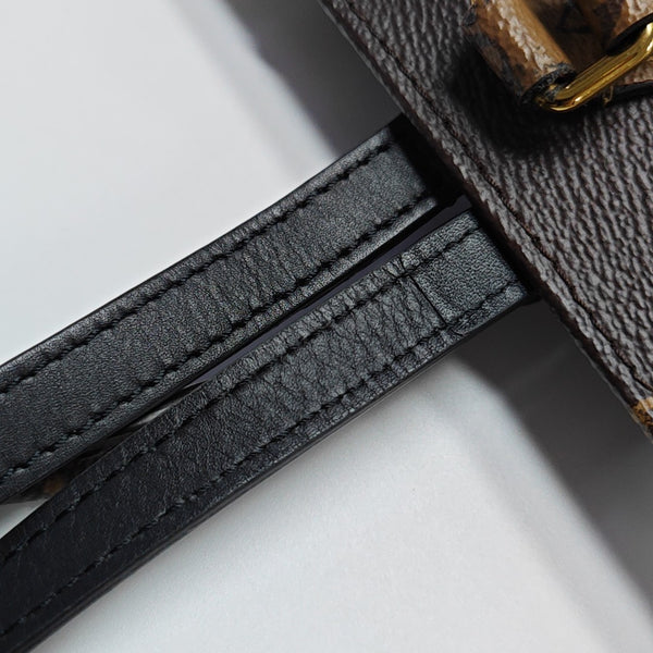 ONTHEGO MM Monogram Coated Canvas Brown