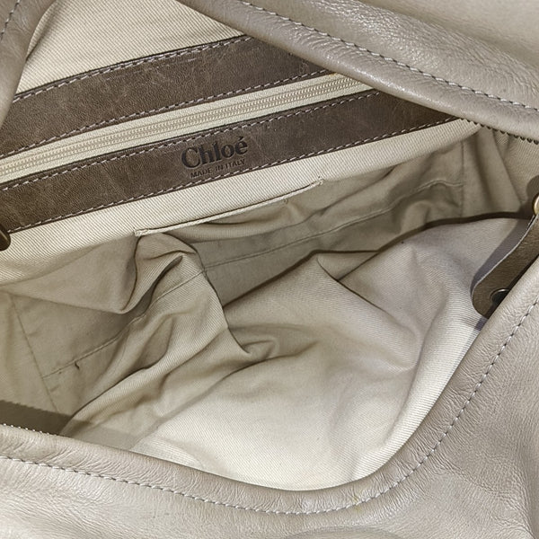Calfskin Shoulder Bag Beige