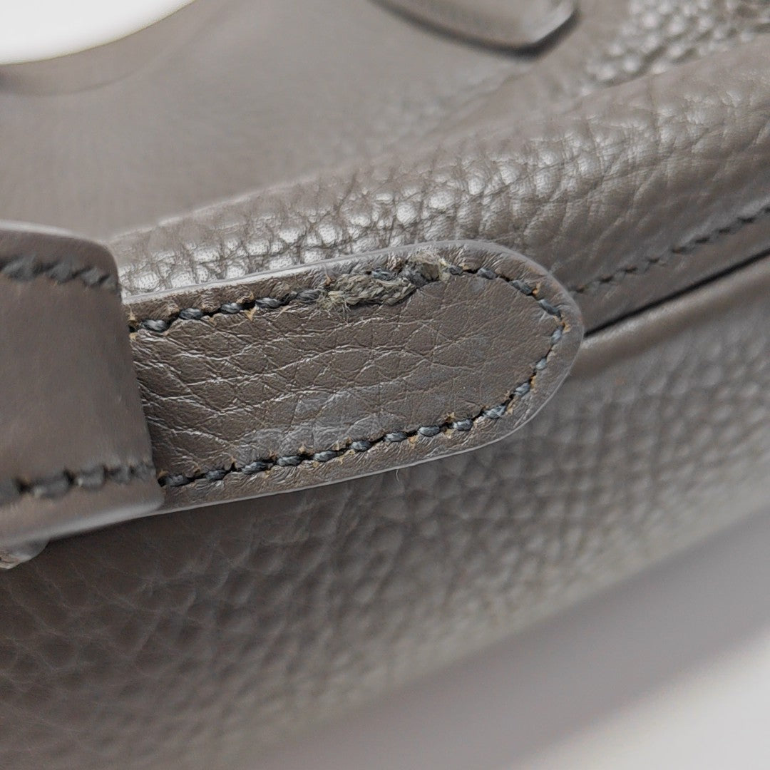 Calfskin Shoulder Bag Gray