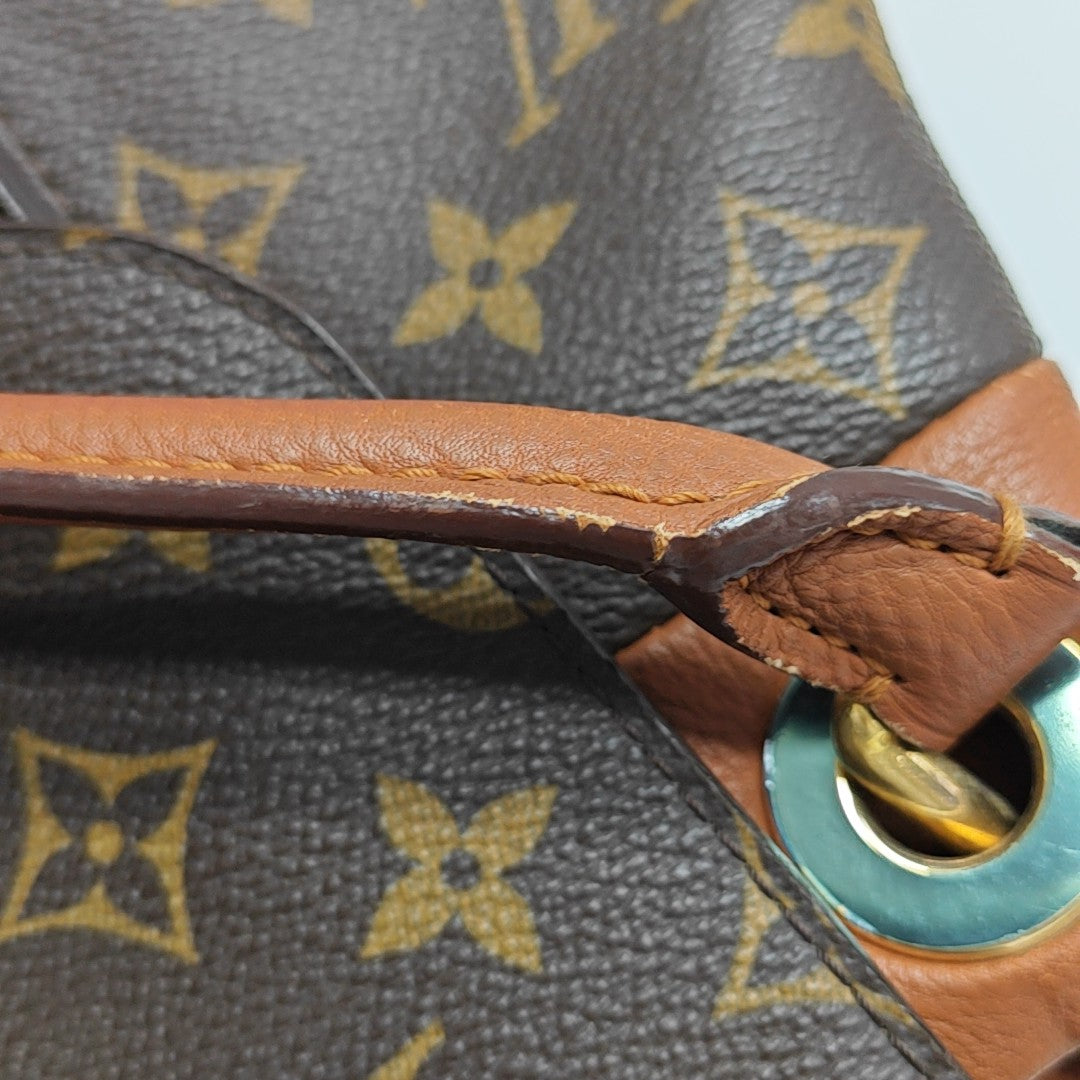 OLYMPE MM Monogram Coated Canvas Brown