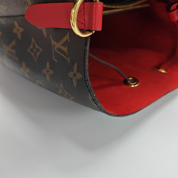 NÉONOÉ MM Monogram Coated Canvas Brown