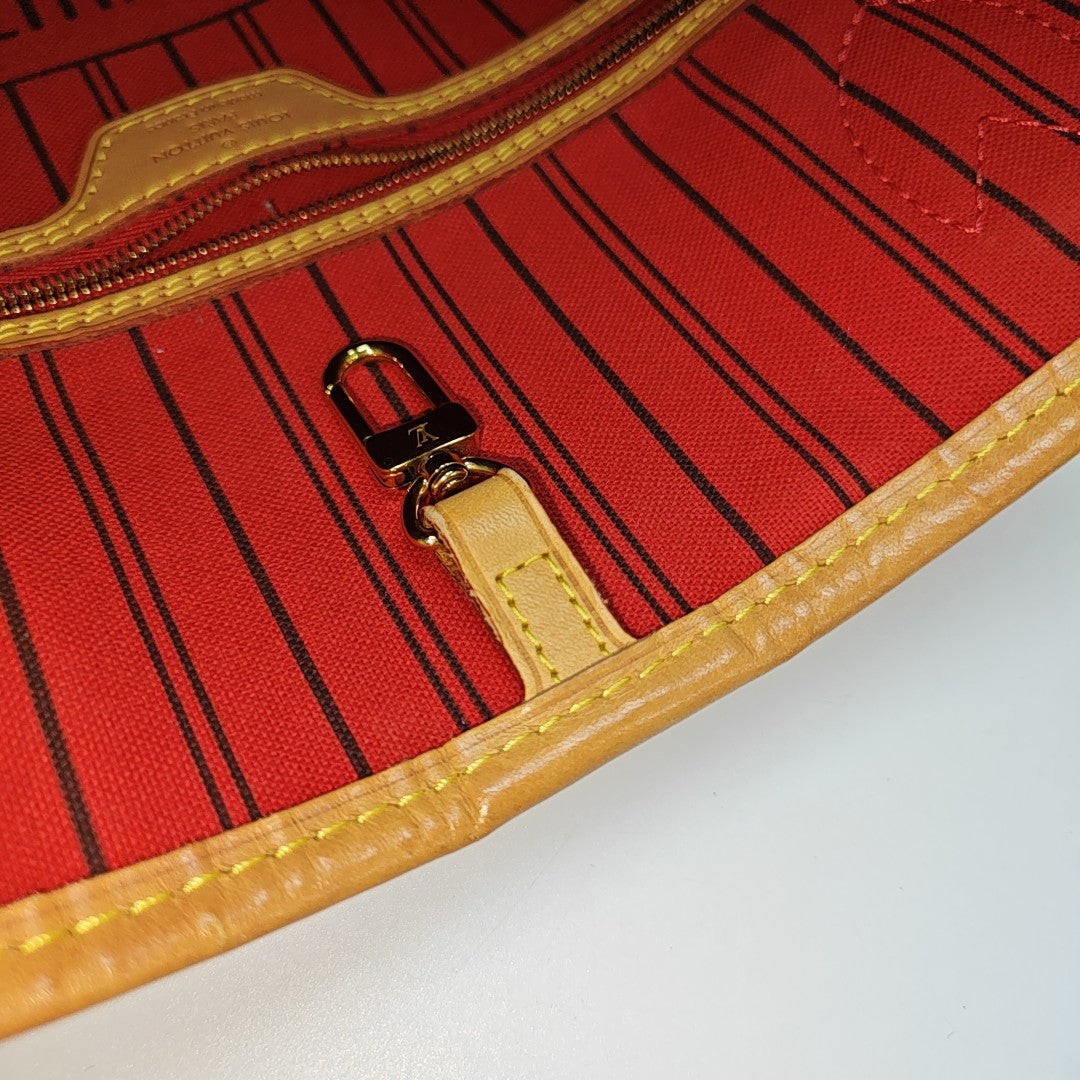 NEVERFULL MM Monogram Coated Canvas Brown