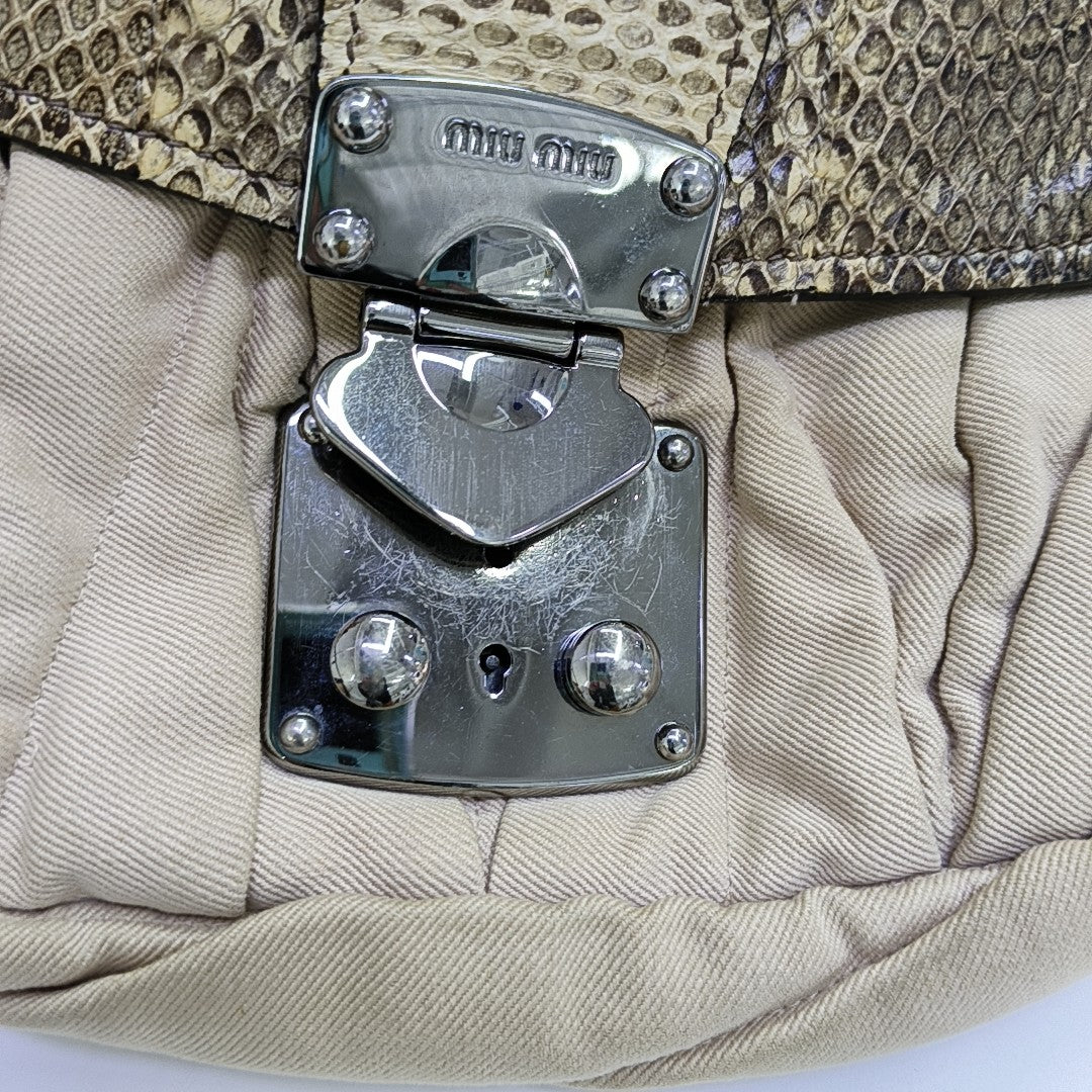 Canvas Shoulder Bag Beige