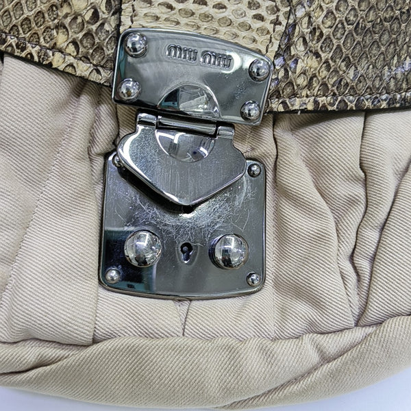Canvas Shoulder Bag Beige