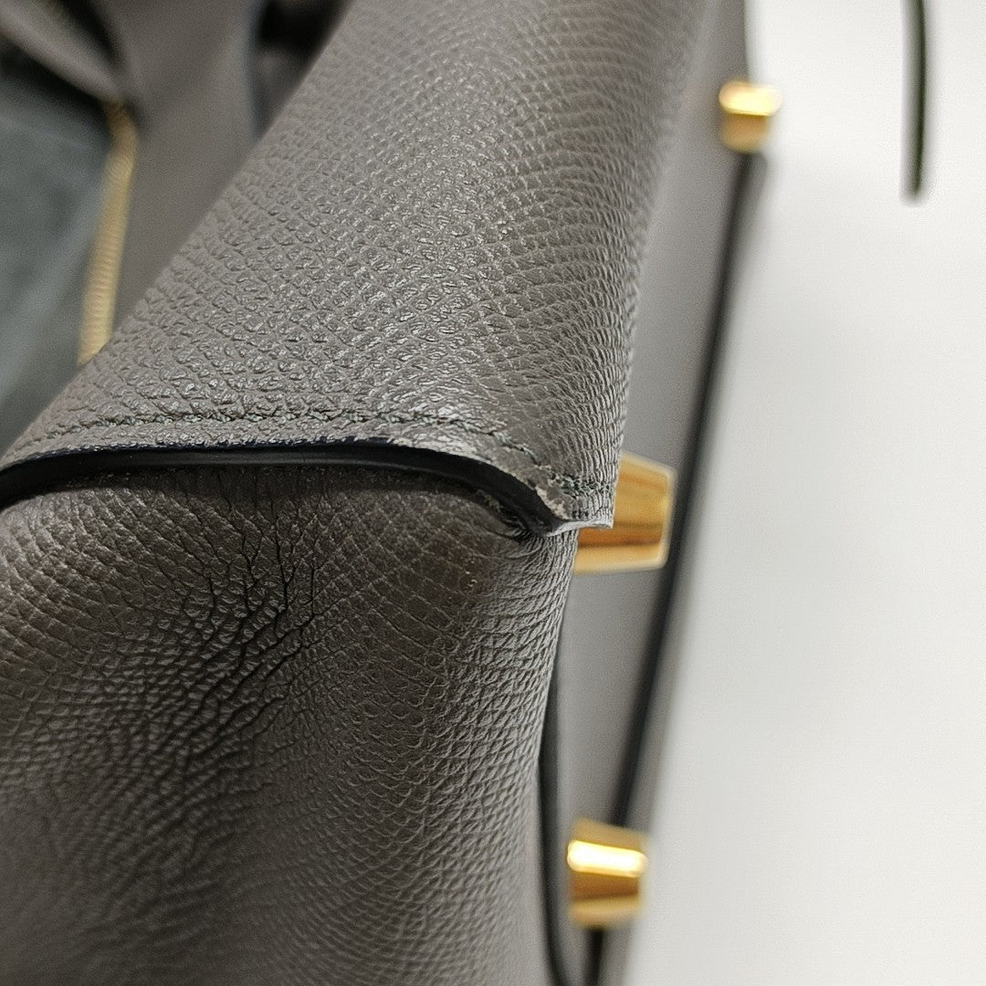 BELT Mini Calfskin Gray