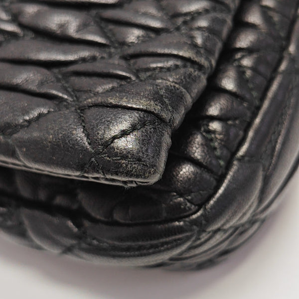 Lambskin Shoulder Bag Black