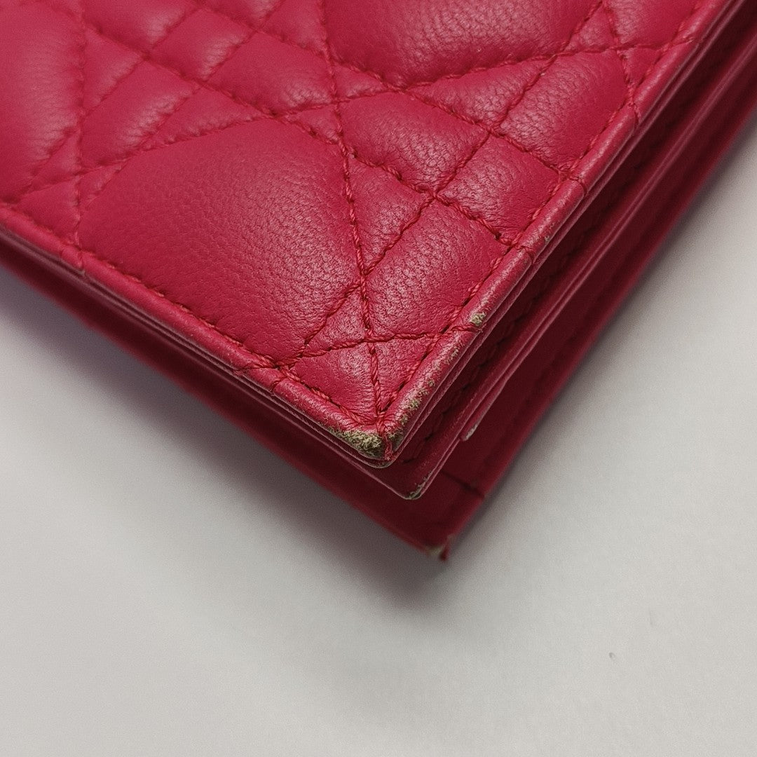 Lady Dior Medium Cannage Calfskin Pink