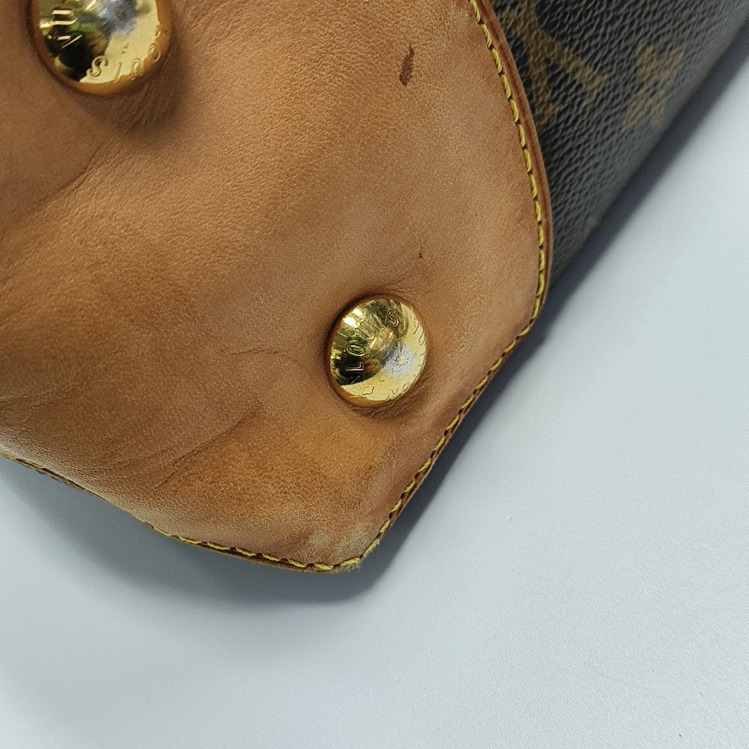 WILSHIRE PM Monogram Coated Canvas Brown