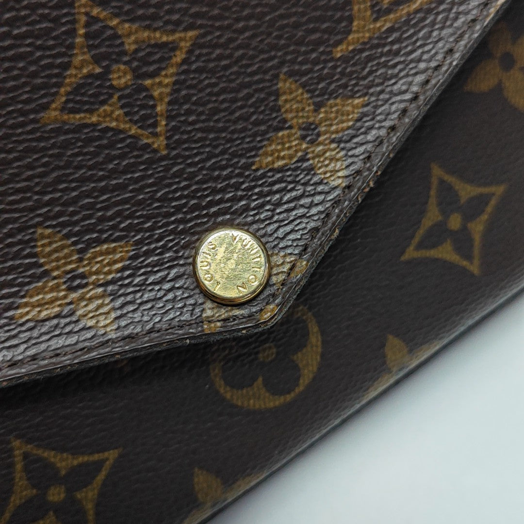 FÉLICIE Monogram Coated Canvas Brown