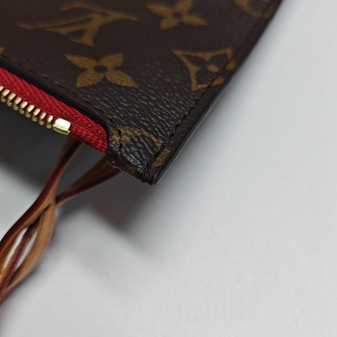 NEVERFULL MM Monogram Coated Canvas Brown