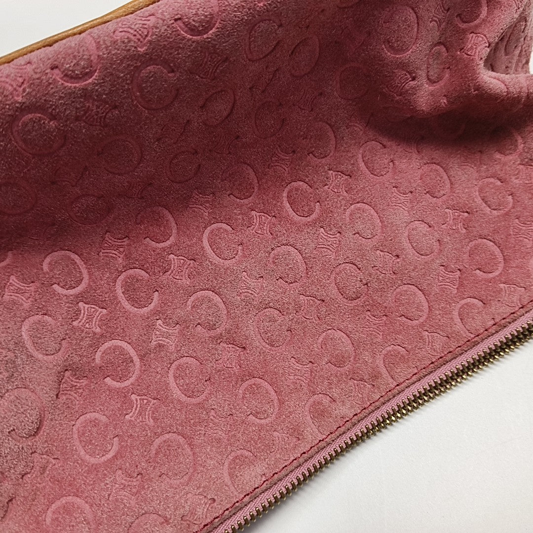 Suede Shoulder Bag Pink