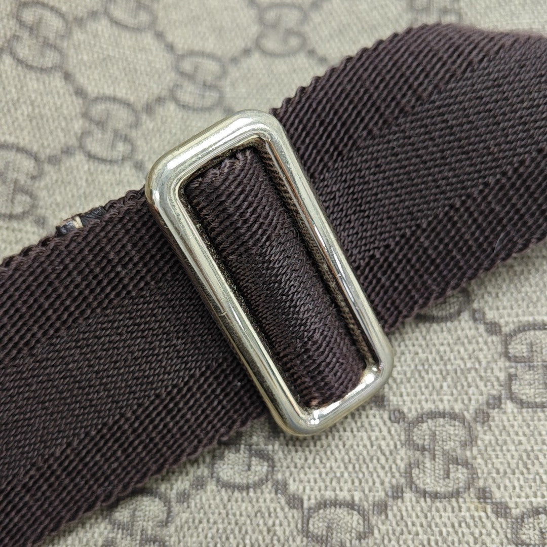 GG Supreme Monogram Coated Canvas Brown