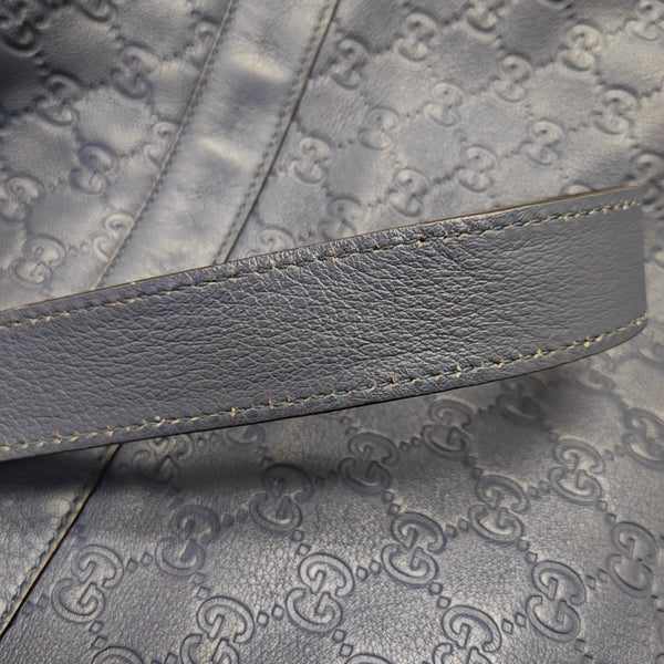 Monogram Calfskin Shoulder Bag Blue