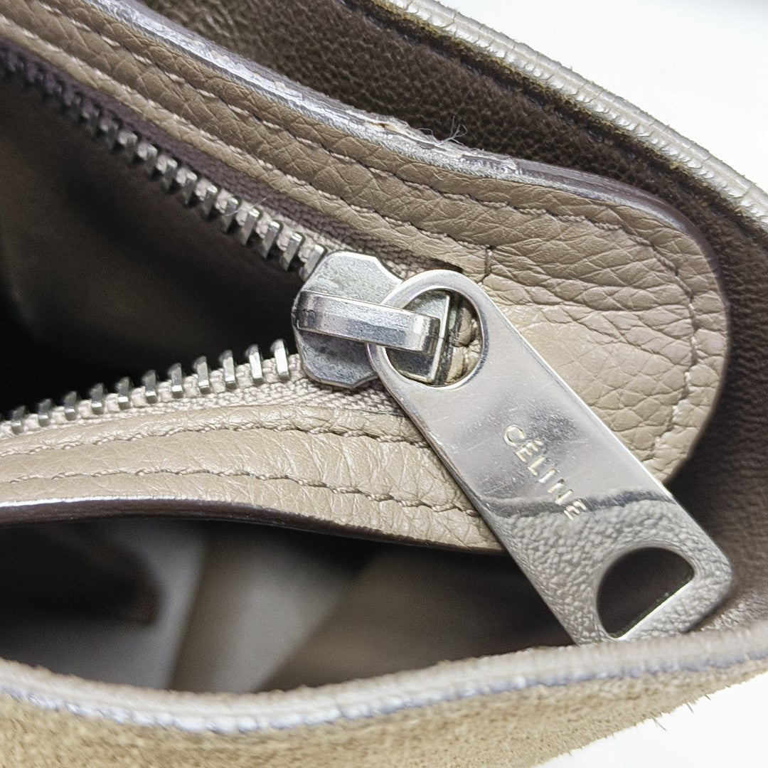 TRAPEZE Small Calfskin Gray