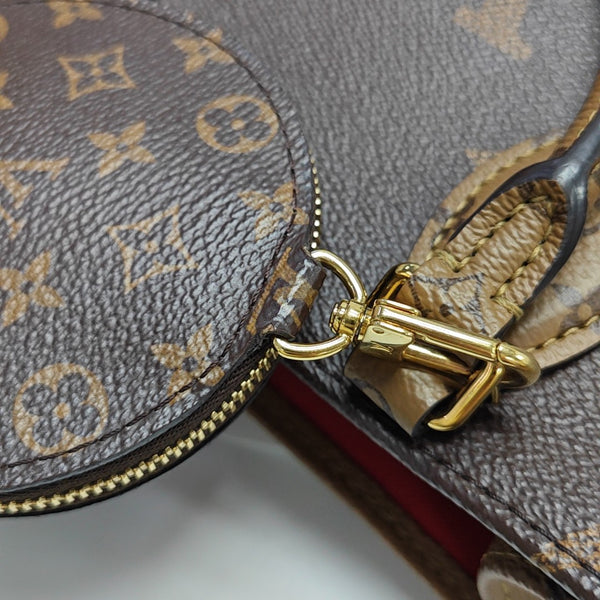 ONTHEGO PM Monogram Coated Canvas Brown