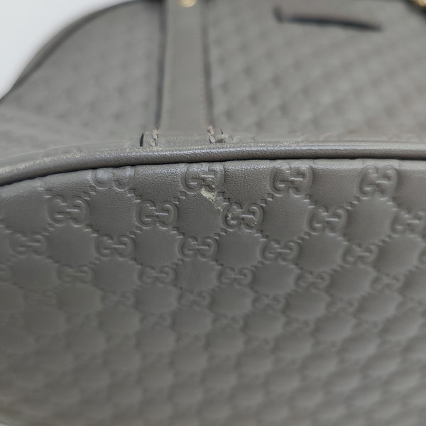 Microguccissima Monogram Calfskin Gray