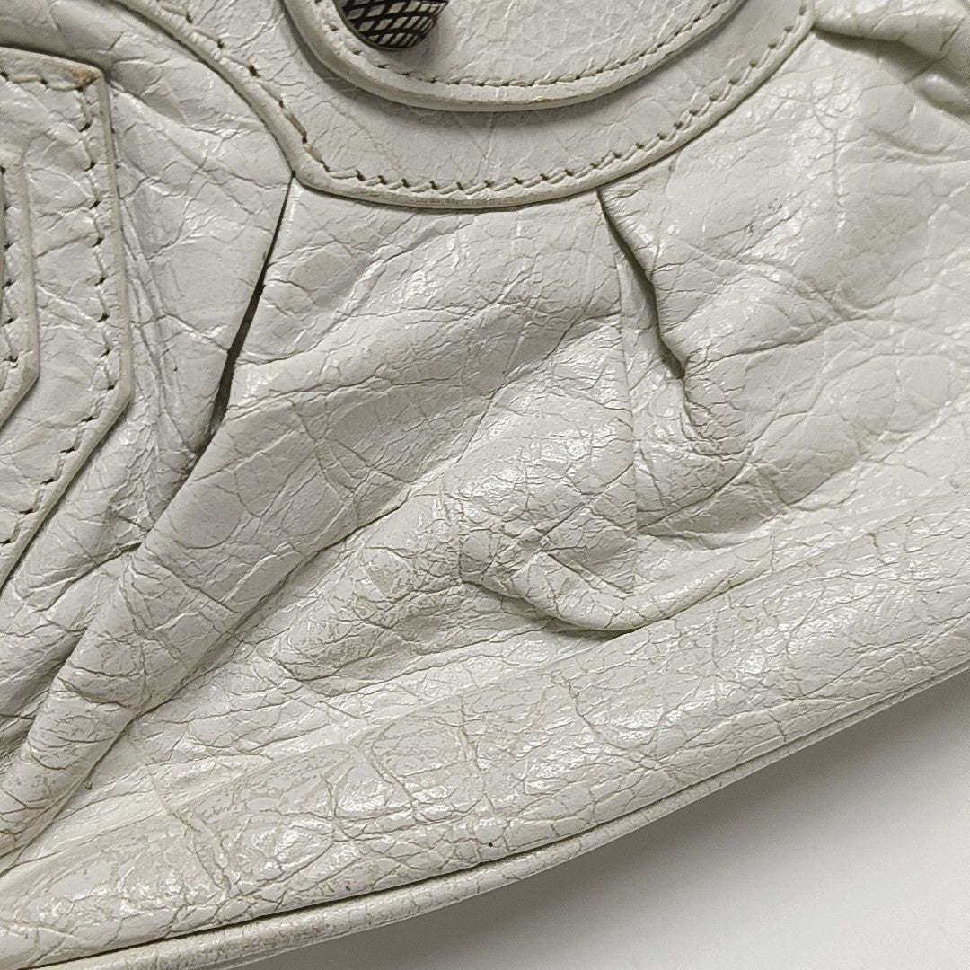 Le Cagole Mini Lambskin White