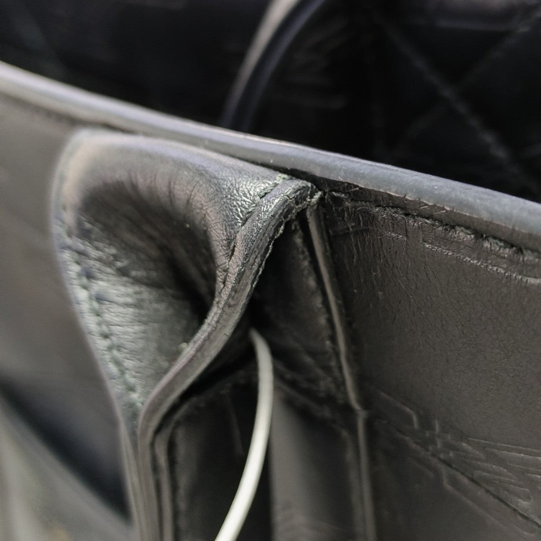 Calfskin Shoulder Bag Black