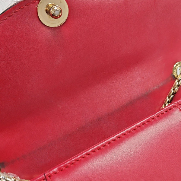 SERPENTI FOREVER Small Calfskin Red
