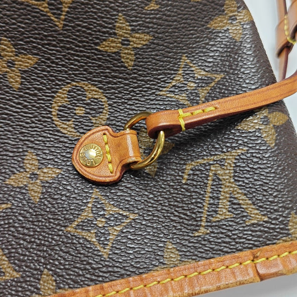 NEVERFULL MM Monogram Coated Canvas Brown