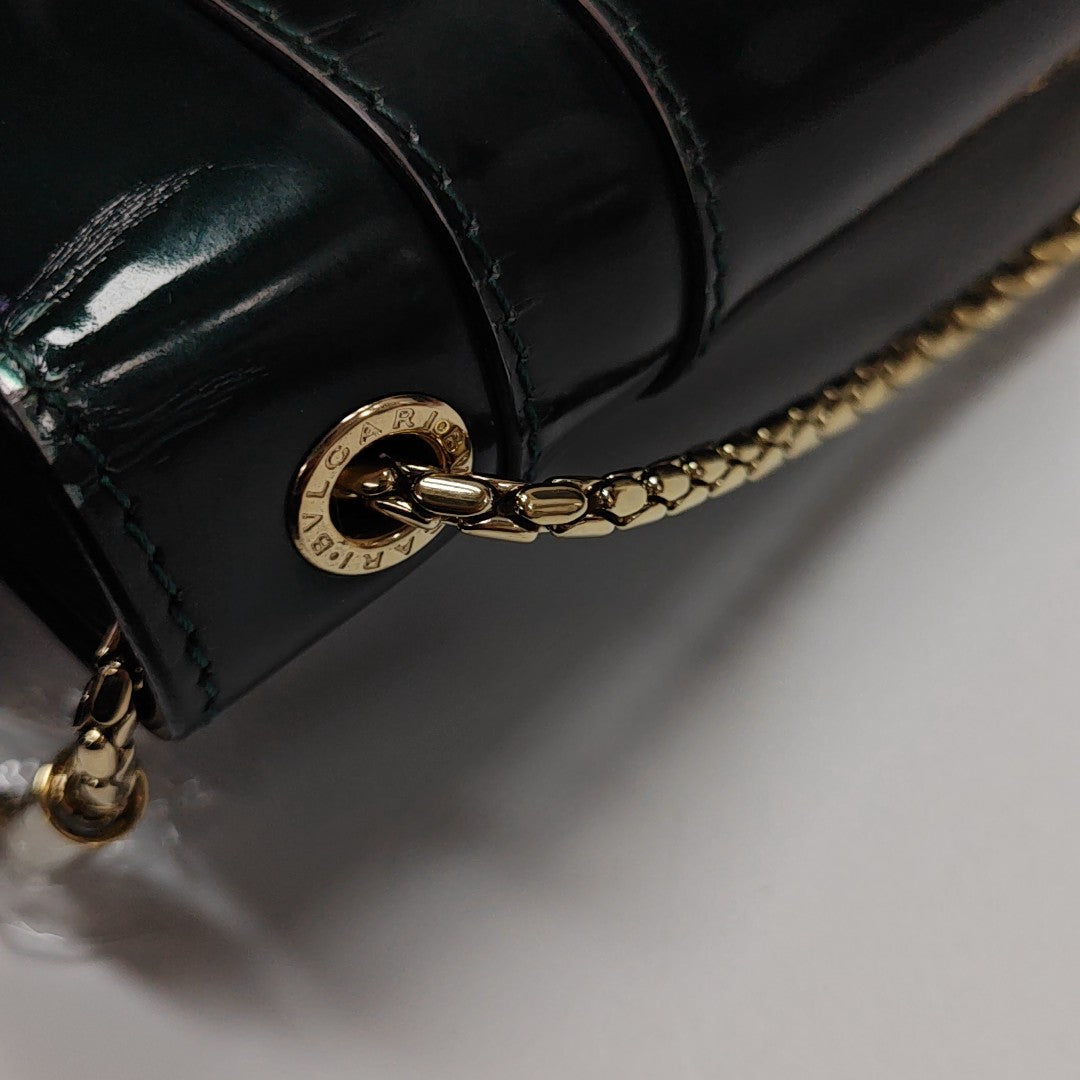 SERPENTI FOREVER Small Patent Leather Green