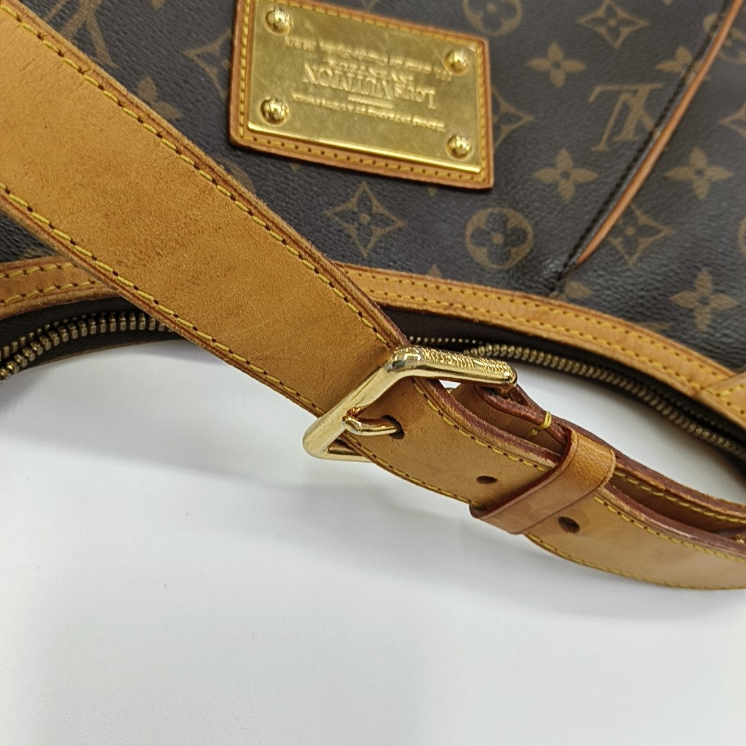 VINTAGE THAMES GM Monogram Coated Canvas Brown