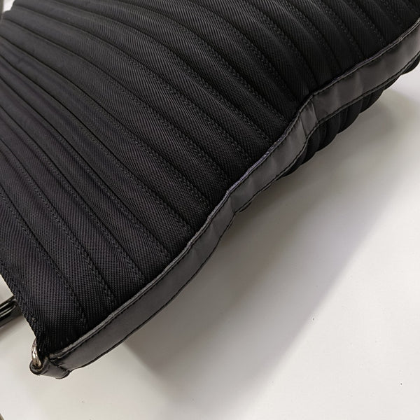 Fabric Shoulder Bag Black
