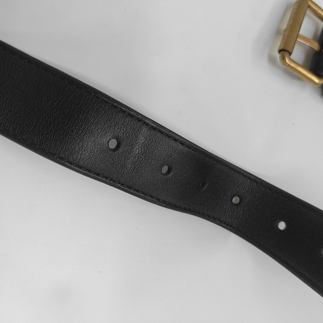 GG Marmont Super Mini Quilted Calfskin Black