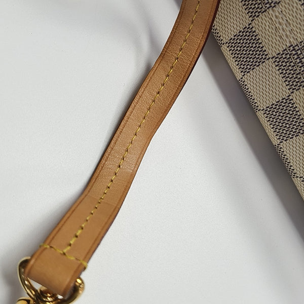 CROISETTE Damier Azur Coated Canvas White