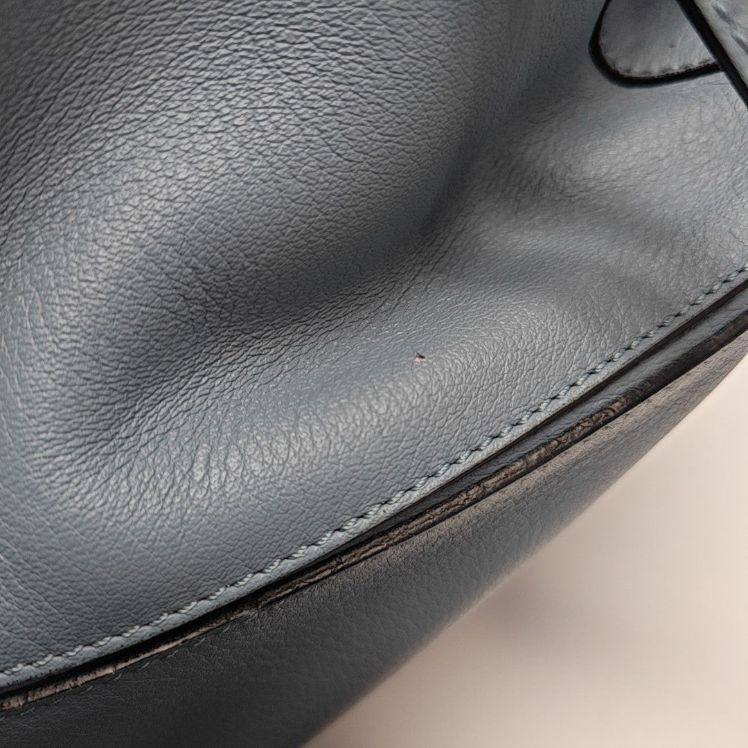 Puzzle Medium Calfskin Blue