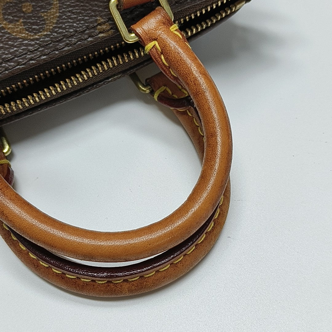 SPEEDY Nano Monogram Coated Canvas Brown
