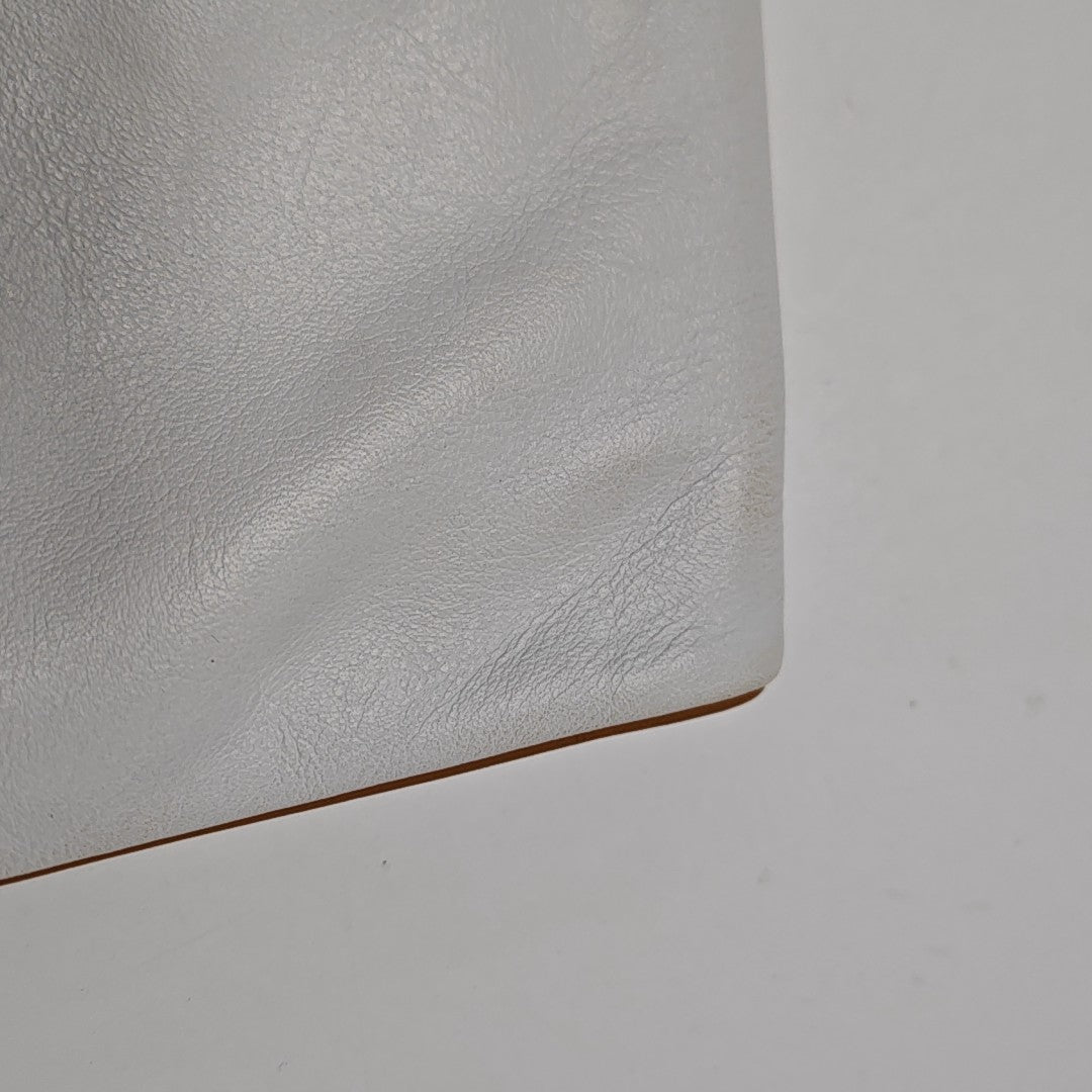 MACADAM CLUTCHES Calfskin White