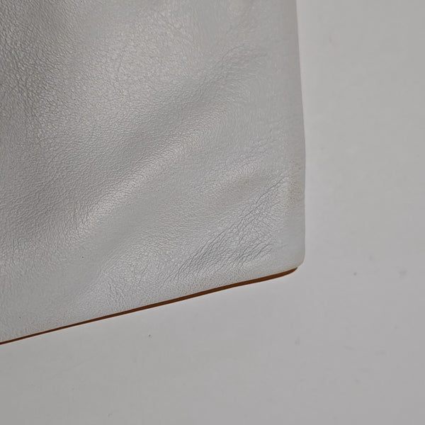 MACADAM CLUTCHES Calfskin White
