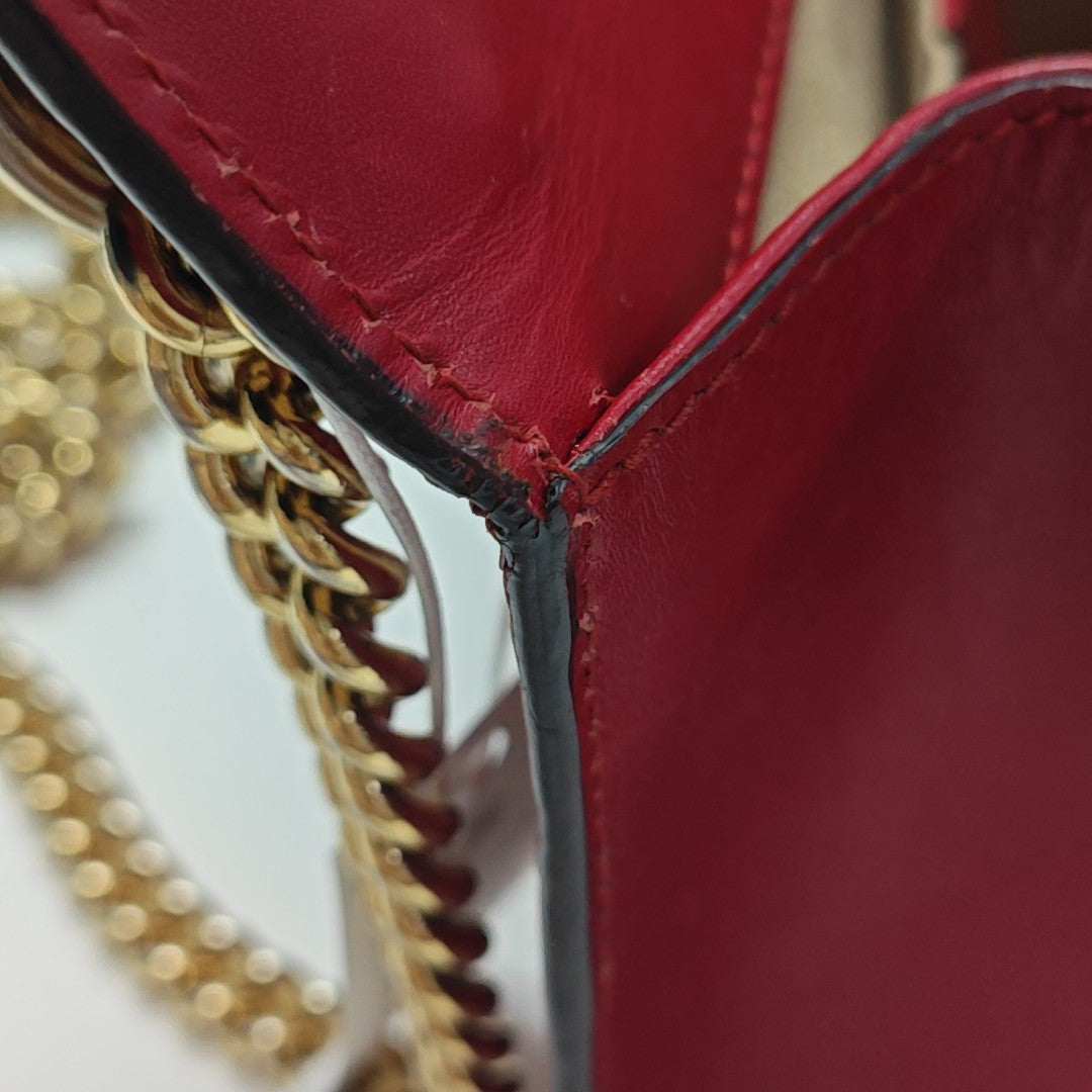 Padlock Small Monogram Calfskin Red