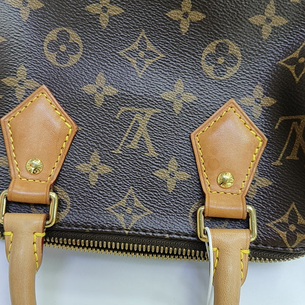 SPEEDY 20 Monogram Coated Canvas Brown