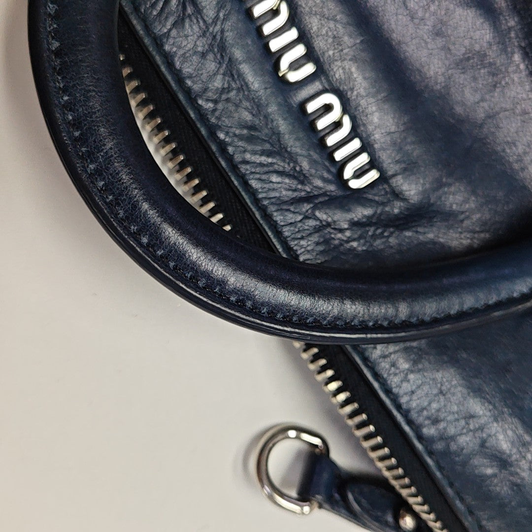Bow Calfskin Blue