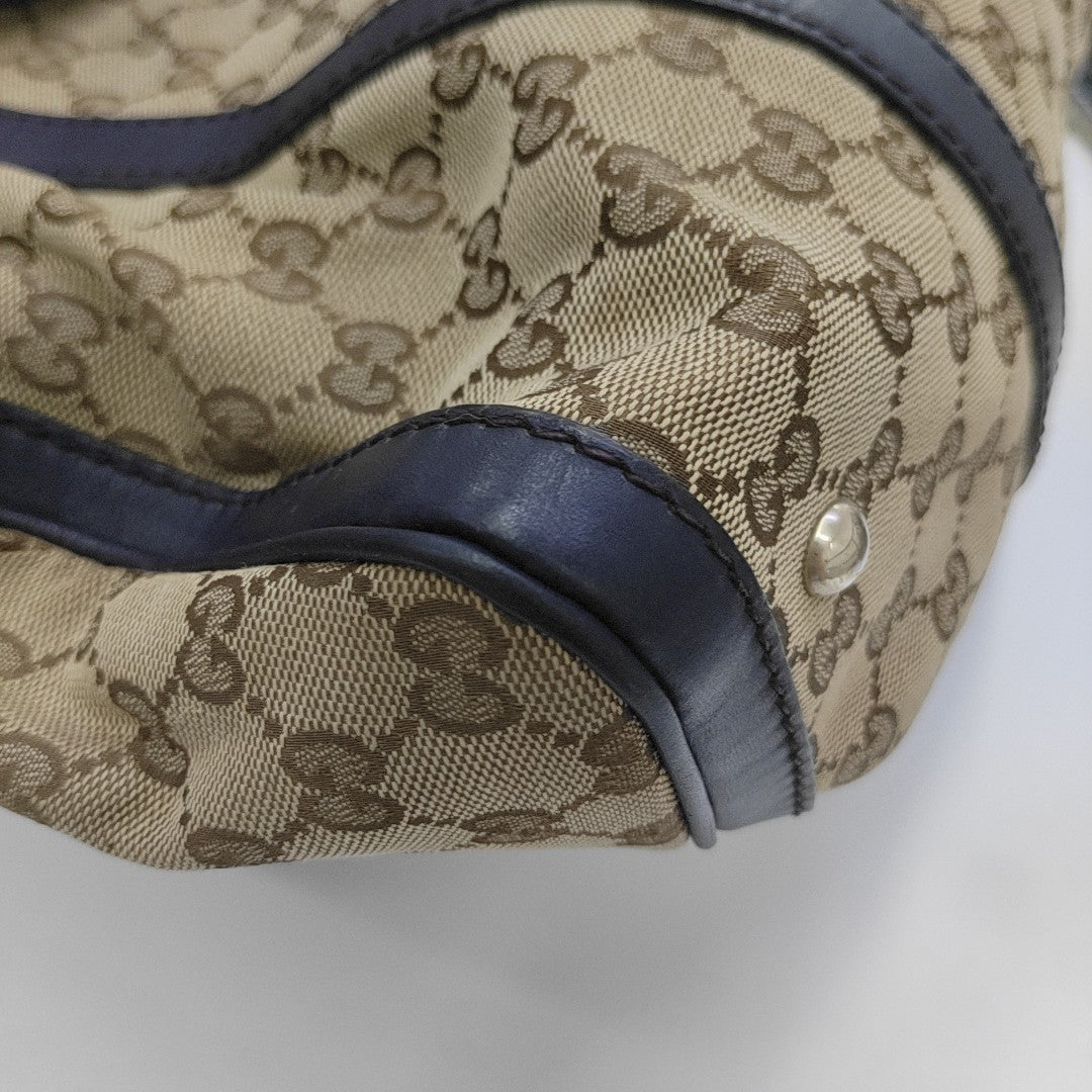 Boston Monogram Canvas Beige